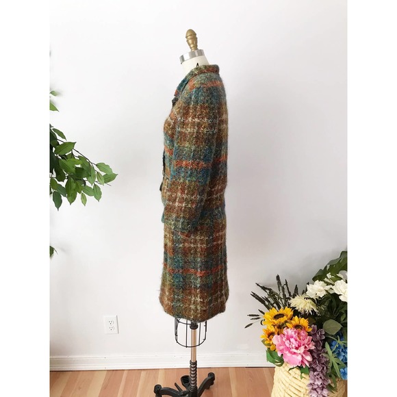60s Davidow Boucle Plaid Suit Jackie O Skirt Set - Picture 2 of 10